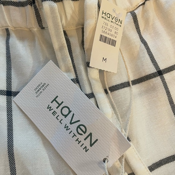 NEW w/tags Haven Well within “Ecovero”wide pajama pants sz M- final day - Picture 6 of 7